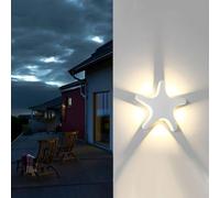 ITOSUI Appliques murales extérieures, Lampes de Porche extérieures en Aluminium, luminaires muraux extérieurs en Forme d'étoile, étanches, pour Chambre, Maison, Porche, terrasse