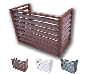 ITOSUI Cache-condensateur pour unité extérieure de climatiseur Split Mini, Protection extérieure pour compresseur de condenseur de Pompe à Chaleur (Marron, 1,5 pièce)
