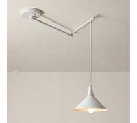 ITOSUI Luminaires Suspendus réglables, Suspension Moderne à Bras articulé, Blanc, Style Milieu du siècle, plafonnier Vintage, Lustre Industriel pour Salle à Manger ou îlot de Cuisine