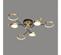 ITOSUI Lustre Moderne encastré à 6 lumières LED dimmables - Plafonnier réglable 3000K-6000K pour Chambre, Salon, Cuisine, Couloir et Salle à Manger (Finition foncée) Or 6 lumières