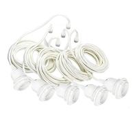 ITOSUI Lustre Suspendu araignée réglable avec câble de 300 cm, Style Industriel, Douille Edison E27, Blanc, Configuration 5 lumières