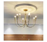 ITOSUI Lustres Modernes de Style français à Branches pour Salon, Salle à Manger et Chambre à Coucher, suspensions de Style médiéval, luminaires Suspendus (doré, lumière Chaude)