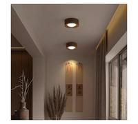 ITOSUI Plafonnier encastré en Laiton et Bois de Noyer, Spot idéal pour Salon, Salle à Manger, îlot de Cuisine, Couloir, Chambre, Style Moderne