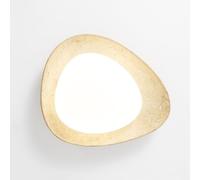 ITOSUI Plafonnier Japonais en travertin, en Pierre Naturelle, Forme irrégulière de Galets, éclairage Minimaliste LED 3 Couleurs pour Salon, Chambre, Couloir, Cuisine (46 cm)