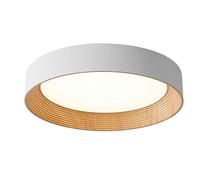 ITOSUI Plafonnier LED 36 W, Lustre Rond en métal Imitation Bois de 45 cm (17,7 Pouces) pour Salon, Salle à Manger, Chambre, Cuisine, Bureau - Lampe Moderne à Fixer au Plafond
