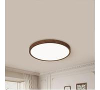 ITOSUI Plafonnier LED encastré en Noyer, Style Bar d'intérieur, 48 W, 3000 K/4000 K/6000 K, câblé, Ultra-Fin, Blanc, 40 cm, pour Cuisine, Porche, Chambre, Couloir, sous-Sol, Non dimmable