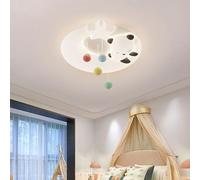 ITOSUI Plafonnier LED Moderne et élégant, Style Nordique, avec 3 Couleurs d'éclairage, Motif Panda et Mini, idéal pour la Chambre d'enfant ou la crèche. Décoration Murale Panda et Mini.
