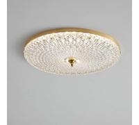 ITOSUI Plafonnier LED Rond encastré, dimmable et créatif, Style Bar, en Acrylique Imitation Cristal, Noir Ultra-Fin et Discret, idéal pour Le Salon ou la Chambre.