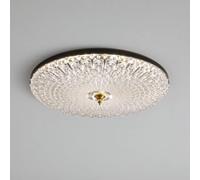 ITOSUI Plafonnier LED Rond encastré, dimmable et créatif, Style Bar, en Acrylique Imitation Cristal, Noir Ultra-Fin et Discret, idéal pour Le Salon ou la Chambre.