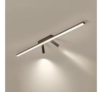 ITOSUI Plafonnier linéaire LED Moderne à intensité Variable, Double Spot télécommandé, éclairage encastré réglable 3000K-6000K pour Chambre, Dressing, Couloir (80 cm)