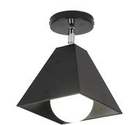 ITOSUI Plafonnier Semi-encastré Industriel - Culot E27 en métal Noir, Style Ferme, idéal pour îlot de Cuisine, buanderie, Couloir, Hall d'entrée et Vestibule.