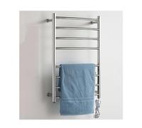 ITOSUI Sèche-Serviettes thermostatique en Acier Inoxydable pour Salle de Bain, radiateur électrique Mural, Accessoires de Salle de Bain, argenté, Prise à Droite