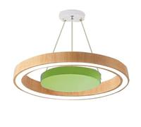 ITOSUI Suspension Minimaliste en Bois Imitation Bois - Plafonnier métallique à Hauteur réglable pour Salle à Manger, Salon, Chambre - Design de Lustre Moderne