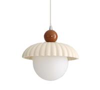 ITOSUI Suspension Moderne en Forme de Pomme de pin à Hauteur rétractable, Mini-Applique Murale crème en Acrylique Blanc Laiteux pour Chambre, Chevet, Hall d'entrée, Couloir, Cuisine, évier