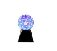 I-TOTAL® - Lampe Plasma Magique Lampe Plasma Sensible au Toucher et au Son Lumière Nouveauté Lumières de Nuit pour Décoration/Enfants/Chambre à Coucher (5'' Blue)