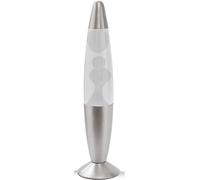 Itotal - Color-Changing Led Lava Lamp - Silver Base And White Wax (Xl