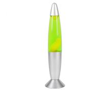Itotal - Led Lava Lamp W/Green Light - Silver Base And White Wax (Xl2