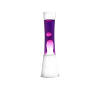 ITotal XL1758 Lampe à Lave 40 cm avec Base Blanche, Liquide Violet et Cire Rose