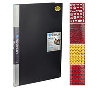 Itoya Livres de rangement en polypropylène pour art - 45,7 x 61 cm - 24 pages/48 vues - Autocollants pour scrapbooking - 4 pages d'émojis, citations, lettres et chiffres