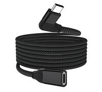 Itramax Câble d'extension USB C à Angle Droit 1M,Type C 3.1 3.2 Gen2 10Gbps Mâle vers Femelle,Rallonge USB C Thunderbolt 3 pour MacBook,Mac,iPad Pro/Air 4/Mini 6,Nintendo Switch,Dell XPS,Surface Go