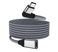 Itramax Câble d'extension USB C à Angle Droit 2M,Type C 3.1 3.2 Gen2 10Gbps Mâle vers Femelle,Rallonge USB C Thunderbolt 3 pour MacBook,Mac,iPad Pro/Air 4/Mini 6 7,Nintendo Switch,Dell XPS,Surface Go