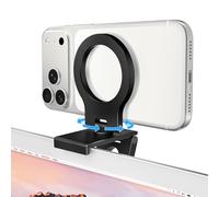 Itramax Support Caméra de Continuité,Support Webcam Magnétique 360° Réglable pour Moniteur et Téléphone Portable pour MagSafe iPhone 17 Pro Max 16 15 13 14 12 11 XR XS,iMac&MacBook,FaceTime,Streaming