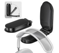 Itramax Support Casque sous Bureau,Lot de 2 Mural Adhésif Pliable Support Magnétique Universel Crochet Collant pour Casque Audio/Gaming Écouteurs/AirPods Max/HyperX/Xbox/Sony/Sennheiser-Noir