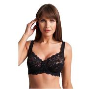 ITRAT Ladies Lace Push Up Bra, Womens Underwired Gathered Bra, Full Coverage Bra Soft Cups Floral Lace Women Non-Padded Bra's with Adjustable Straps Woman’s Everyday Bra's