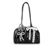 ITRHJTGP Exquis Sacs à Main Femme Sac vintage en cuir PU for femme, version sac à bandoulière, double poche, sac à main avec poche intérieure(Color1)