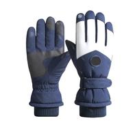 ITRHJTGP Gants de Ski Gants de Ski Chauds for l'hiver, for Hommes et Femmes, adaptés à Une Utilisation en extérieur Automne résistants au Vent Froid(Blue Man)