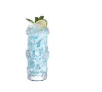 ITRHJTGP Gobelets à Cocktail Tasse en verre Hawaii Tiki Mugs Verres à cocktail créatifs Verre à bière Verres à martini Tasses à boissons Tasse drôle Tasse à café(Owl 350ml)