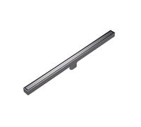 ITRHJTGP Grille Caniveau Couvercle de Drain Sol en Acier Inoxydable 304, Gris métallisé, Bande Drainage, Lavalory, Salle Bains, Douche, Long linéaire pour caniveau de Drainage(Gunmetal Gray,400mm)