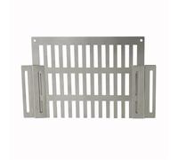 ITRHJTGP Grille Caniveau Drain de Sol d'angle paroi latérale, for Toit, Anti-Feuille, Balcon, Filtre vidange latéral, démontage la Grille en Acier Inoxydable pour caniveau de Drainage(13x7)