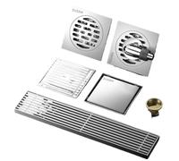 ITRHJTGP Grille Caniveau Drain de Sol en Acier Inoxydable Anti-Odeur for Toilettes pour caniveau de Drainage(CW)