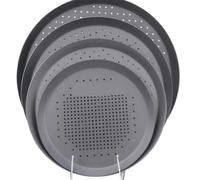 ITRHJTGP Grille Pizza Plat de cuisson à pizza antiadhésif | Plateau assiette plats support de cuisson articles outil accessoires écran(Black 7.5inch)