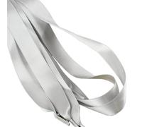 ITRHJTGP Lacets de satin Satin plat 2 cm de large, polyester double face, couleur bonbon, dentelle 1 paires(Grey,120cm)