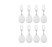 ITRHJTGP Pince Nappe Exterieur Nappe à Clip, Poids Suspendu avec Clips, for Camping, réutilisable, compacte, délicate, for l'extérieur(White,8 PCS)