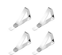 ITRHJTGP Pince Nappe Exterieur Pince à Nappe en Acier Inoxydable, Support de Fixation, for Mariage, Camping, Promenade, Couverture de Nappe, Clips de Fixation(4Pcs)