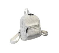 ITRHJTGP Sac à Dos Femme en Peluche Women's Backpacks Small Plush Female Backpack Mini Shoulder Bag Winter Soft Fluffy Fur Girls School(WHITE)