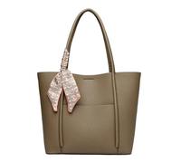 ITRHJTGP Sac De Transport Pour Femme Genuine Soft Leather Tote Bag Women's Large Capacity Carrying Bags Handbag Vintage Commuting Bags(Grey)