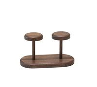 ITRHJTGP Support De Couvercle De Gobelet En Papier Solid Walnut Cup Dispenser Vertical Paper Coffee Holder Kitchen Countertop Organizer Modern Storage Rack pour station de café(Double cup holder)