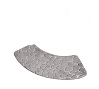 ITRHJTGP Tapis Douche Angle Tapis de Bain en Mousse à mémoire de Forme, antidérapant, séchage Rapide, 100 x 30/100 x 40 cm(Grey,100x40cm)
