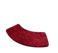 ITRHJTGP Tapis Douche Angle Tapis de Bain en Mousse à mémoire de Forme, antidérapant, séchage Rapide, 100 x 30/100 x 40 cm(Red,100x30cm)