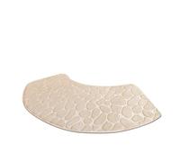 ITRHJTGP Tapis Douche Angle Tapis de Bain en Mousse à mémoire de Forme, antidérapant, séchage Rapide, 100 x 30/100 x 40 cm(Beige,100x30cm)