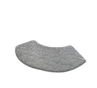 ITRHJTGP Tapis Douche Angle Tapis de Bain incurvé antidérapant, Tapis de Sol en Relief de Galets, Tapis Absorbant, décoration de Salle de Bain, Sol, Toilettes, Douche(Purple,40X60cm)