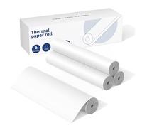 ItriAce 4 Rouleaux de Papier Thermique A4, Papier pour Imprimante Thermique, Compatible avec M832 Imprimantes Portables A4, 210mm de Largeur et 7m de Longueur, 23 Feuilles/Rouleau
