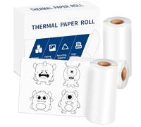ItriAce Lot de 3 rouleaux de papier thermique pour imprimante portable M832, pour photos, documents, notes, compatible avec imprimante thermique M834/M835/T02/M02, 80 mm, 6,5 m