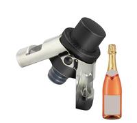 itrimaka Bouchon de bouteille de champagne en liège | Bouchon de bouteille de vin mousseux en acier inoxydable | Bouchons de bouteille de champagne avec pompe, bouchons de vin avec double -dents