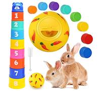 itrimaka gobelets empilables, Tasses Lapin Stack Up Bunnies, Nidification Lapin Portable pour cochons d'In, hérissons et Petits Animaux