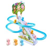 itrimaka Jeu de Course de Pingouins avec 6 Jouets de Pingouin, Jouet Coulissant électrique, Escalade des escaliers, Jeux de Pingouin